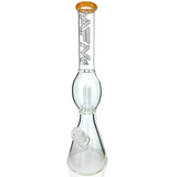 18" AFM Glass Flying Saucer Color Lip Beaker Bong – UFO Perc Water Pipe