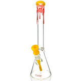 18" AFM Drippy Clear 9mm Glass Beaker Bong Bundle Set