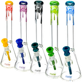 18" AFM Drippy Clear 9mm Glass Beaker Bong Bundle Set