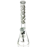 18" AFM Phoenix 9mm Clear Glass Beaker Bong Bundle Set