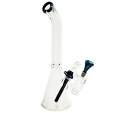 18" x 9mm color top beaker Bong bent neck + Ash Catcher Combo