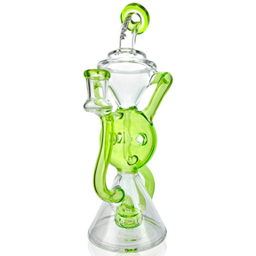 10" AFM Swiss Cheese Recycler Dab Rig – Borosilicate Concentrate Recycler with Advanced Filtration
