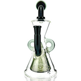 10" AFM Glass Hour Glass Colored Recycler Dab Rig