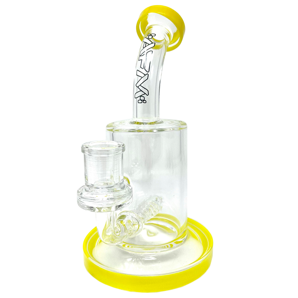 7.5"  AFM Clear Glass Inline Perc Dab Rig