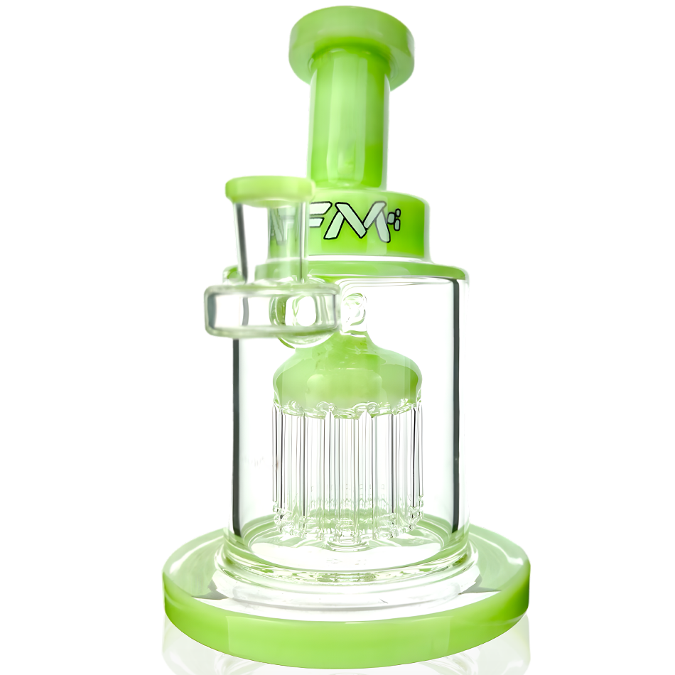 7" AFM Eight Arm Perc Tank Glass Dab Rig + Banger Boxed Set