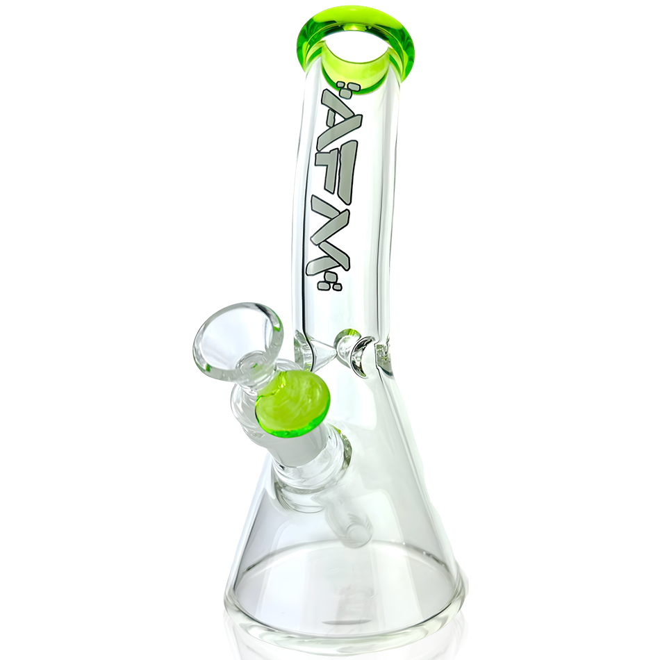 8″ AFM Colored Lip Bent Neck Mini Beaker