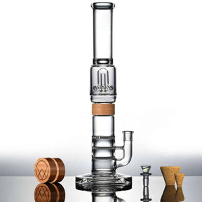 18吋三飛碟玻璃水煙斗