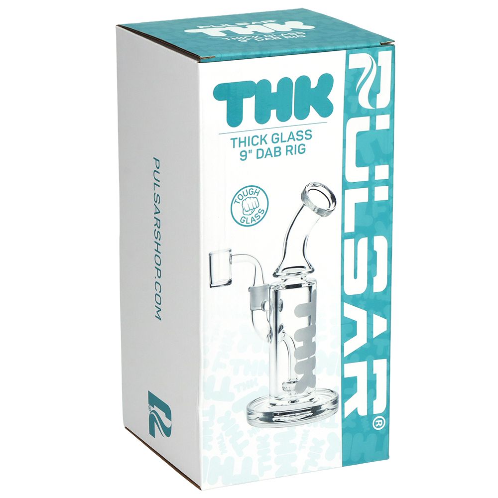Pulsar "THK" 9毫米玻璃大麻油菸具 - 9吋 / 14毫米母頭
