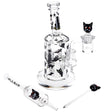 Set de Dab Rig de Vidrio Pulsar Superstitious Kitty - 8" / 14mm F