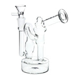3CT BUNDLE - Pulsar Upside Down Recycler Water Pipe - 6" /14mm F / Assorted Colors