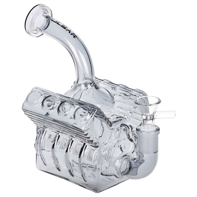 Pipa de agua de vidrio galvanizado Pulsar V8 Engine - 6.5" / 14mm H / Humo