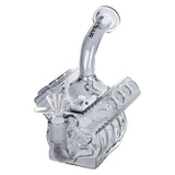 Pipa de agua de vidrio galvanizado Pulsar V8 Engine - 6.5" / 14mm H / Humo