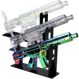 SeshGear M4 Carbine Machine Gun Glass Water Pipe w/ Stand - 20.25" / 14mm F / Colors Vary