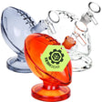 3CT 套裝 - SeshGear Foot Ballers 玻璃水煙斗 - 4.5 吋 / 14mm 母頭 / 透明、琥珀色、煙灰色
