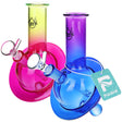 2CT BUNDLE - Pulsar Rings of Uranus Glass Water Pipe - 6.5" / 14mm F / Assorted Colors