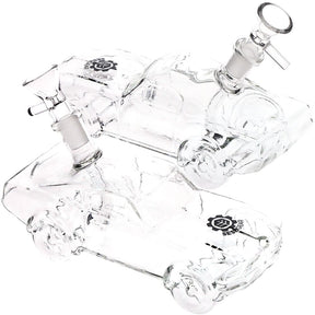 2件套裝 - SeshGear 透明汽車玻璃水煙斗 - 6.75英寸 / 14毫米母接口