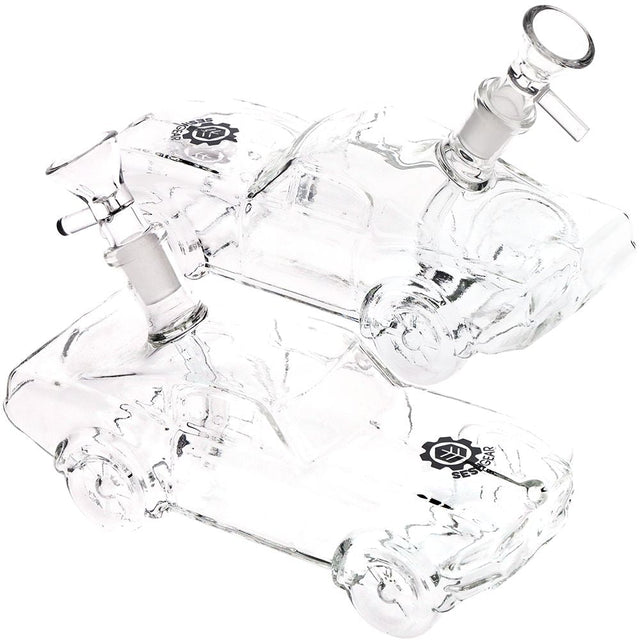 2件套裝 - SeshGear 透明汽車玻璃水煙斗 - 6.75英寸 / 14毫米母接口