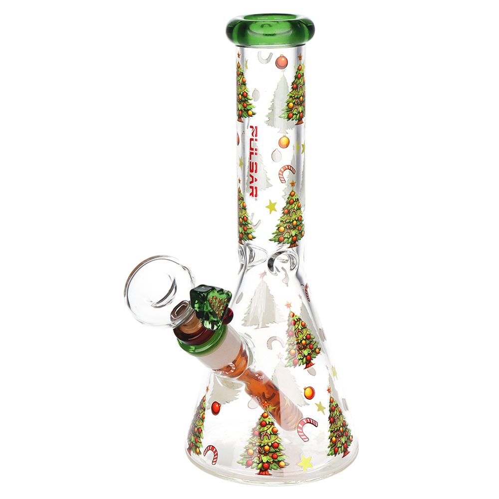Pipa para hierbas Pulsar Christmas Tree Duo - 10" / 14mm H
