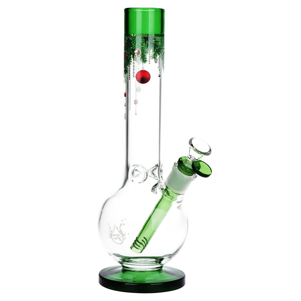 Pulsar 聖誕佳節玻璃氣泡底座水煙斗 - 11.75 英寸 / 14 毫米母接口