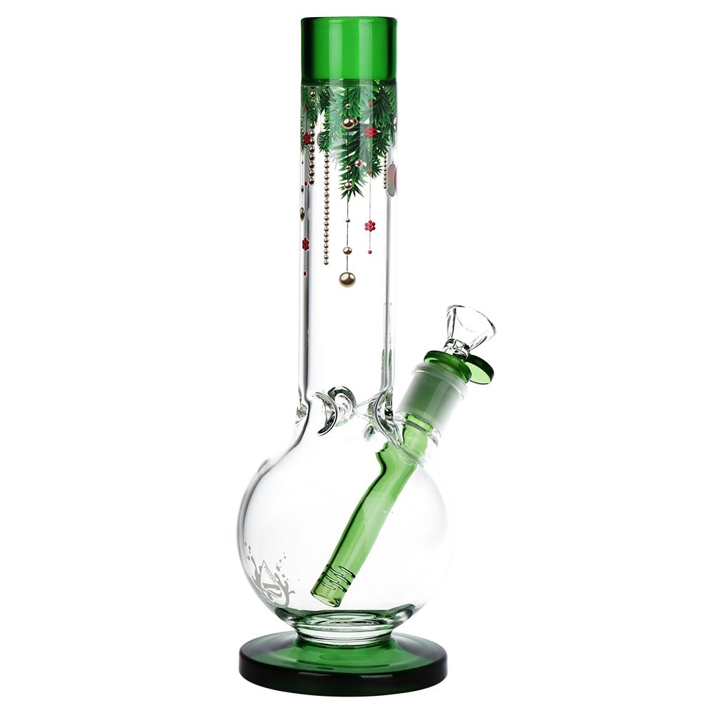 Pulsar 聖誕佳節玻璃氣泡底座水煙斗 - 11.75 英寸 / 14 毫米母接口