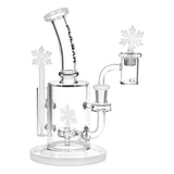 Pulsar Holidaze 系列玻璃 Dab Rig 套組 - 8.25 英吋 / 14mm 母頭 / 雪花圖樣