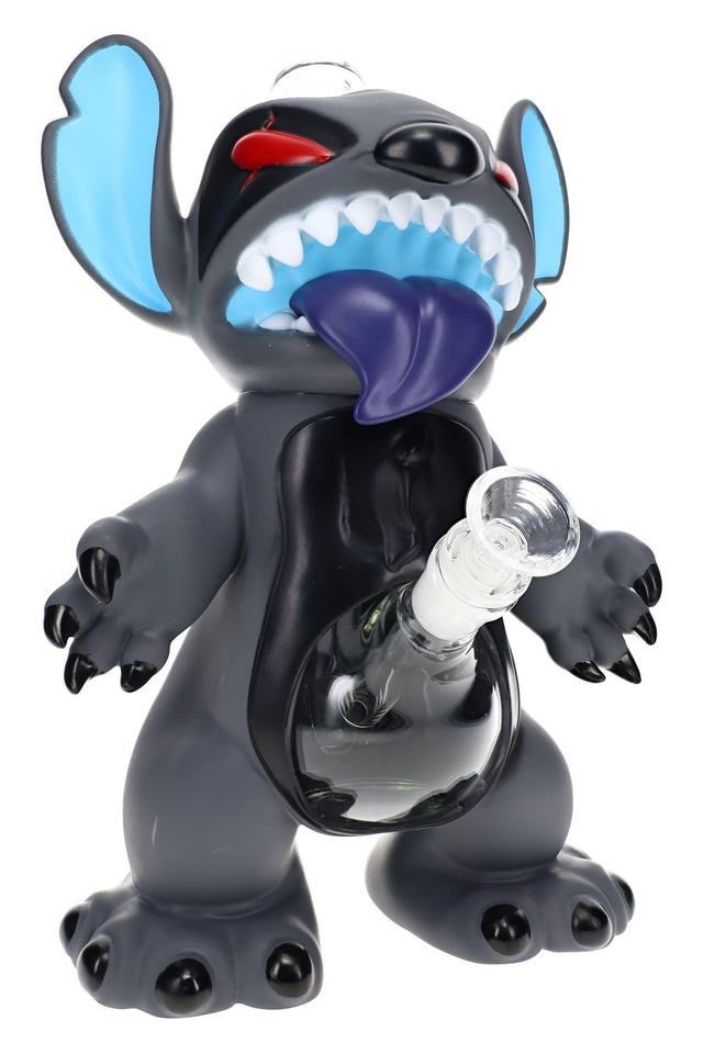 Glass & Plastic Creepy Creature Bong “Critter Creep” – 12″ – Assorted Colors
