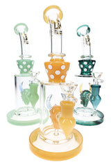 6B Glass Devil 直筒式無莖水煙壺 – 9.5 吋 – 款式隨機