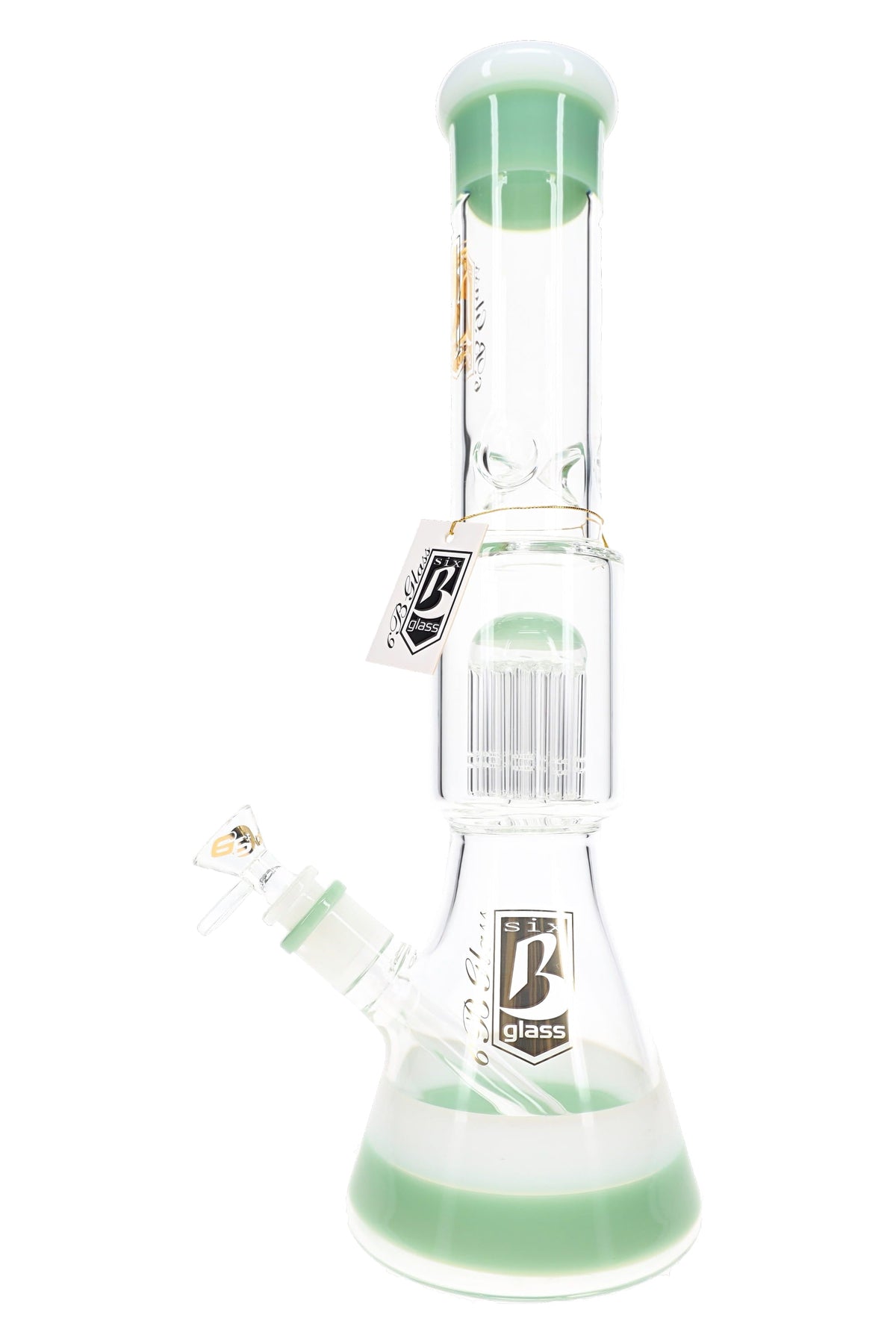 6B 玻璃水煙斗，配 10 臂樹狀過濾器 – 14.5 英寸 – 多種款式