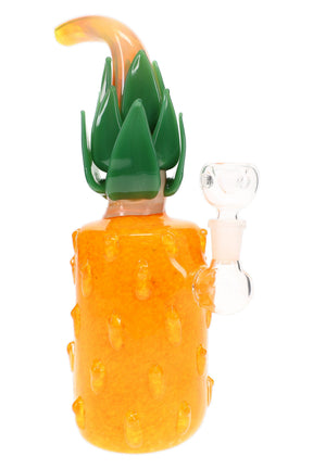 Silver-Fumed Frit Pineapple Glass Bong “Tropic Torch” – 14.5 mm – 10½″
