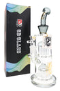 6B Glass Double 8-Arm Tree Perc Straight Bong – 11″ – Assorted Colors