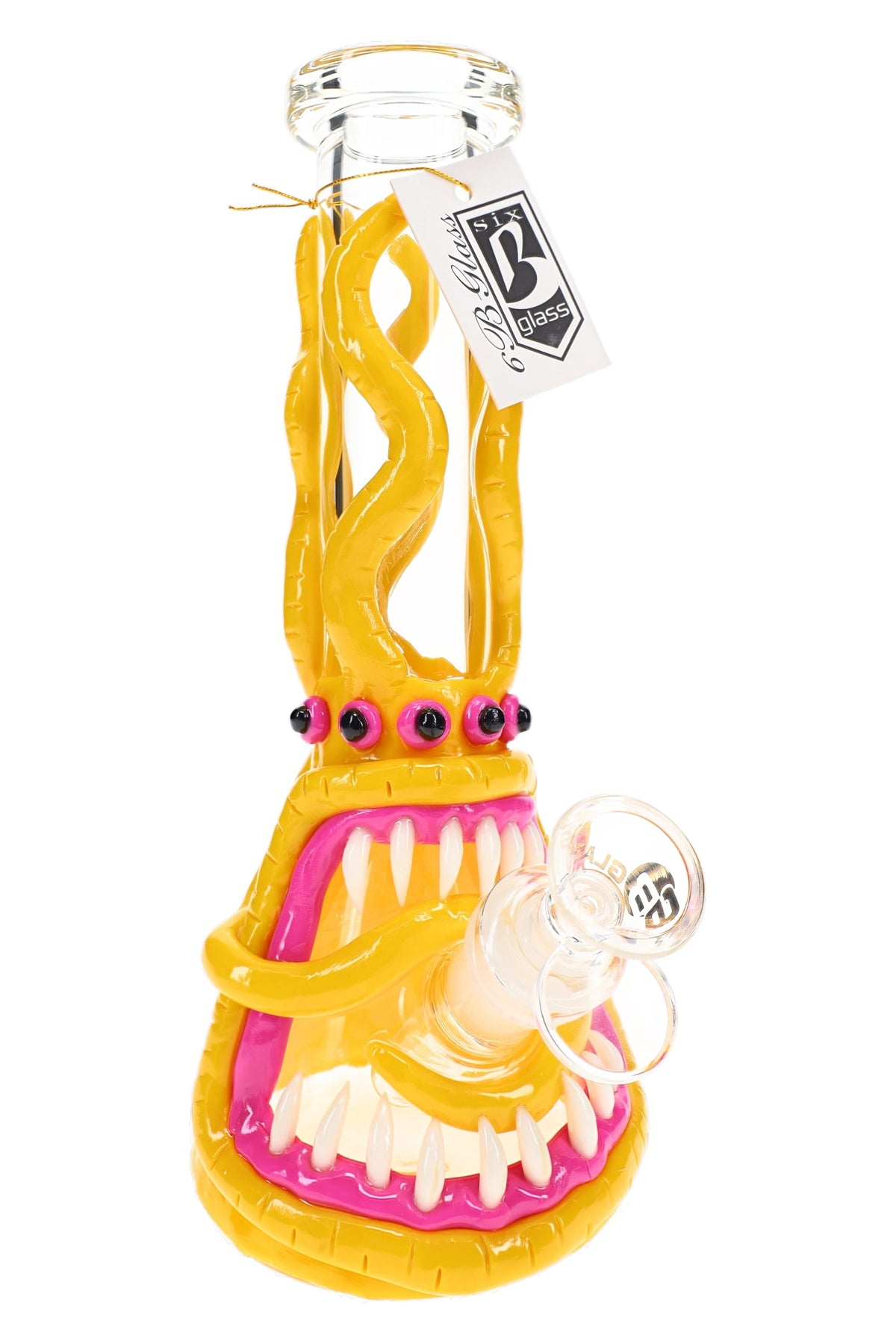 6B Glass Monster 樹脂燒杯水煙壺 – 18.8 mm 母接頭 – 9.5 吋 – 款式隨機