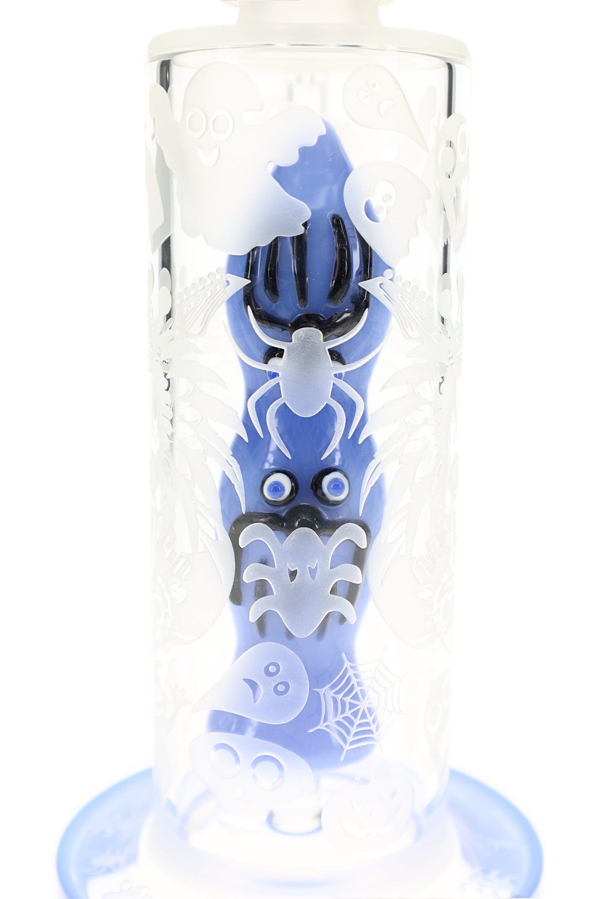6B Glass Halloween Ghost Perc Bong – 14.5 mm Female – 9.5″ – Assorted Colors