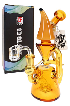 6B Glass Banana Recycler Dab Rig – 14.5 mm Female – 8″ – Assorted Colors
