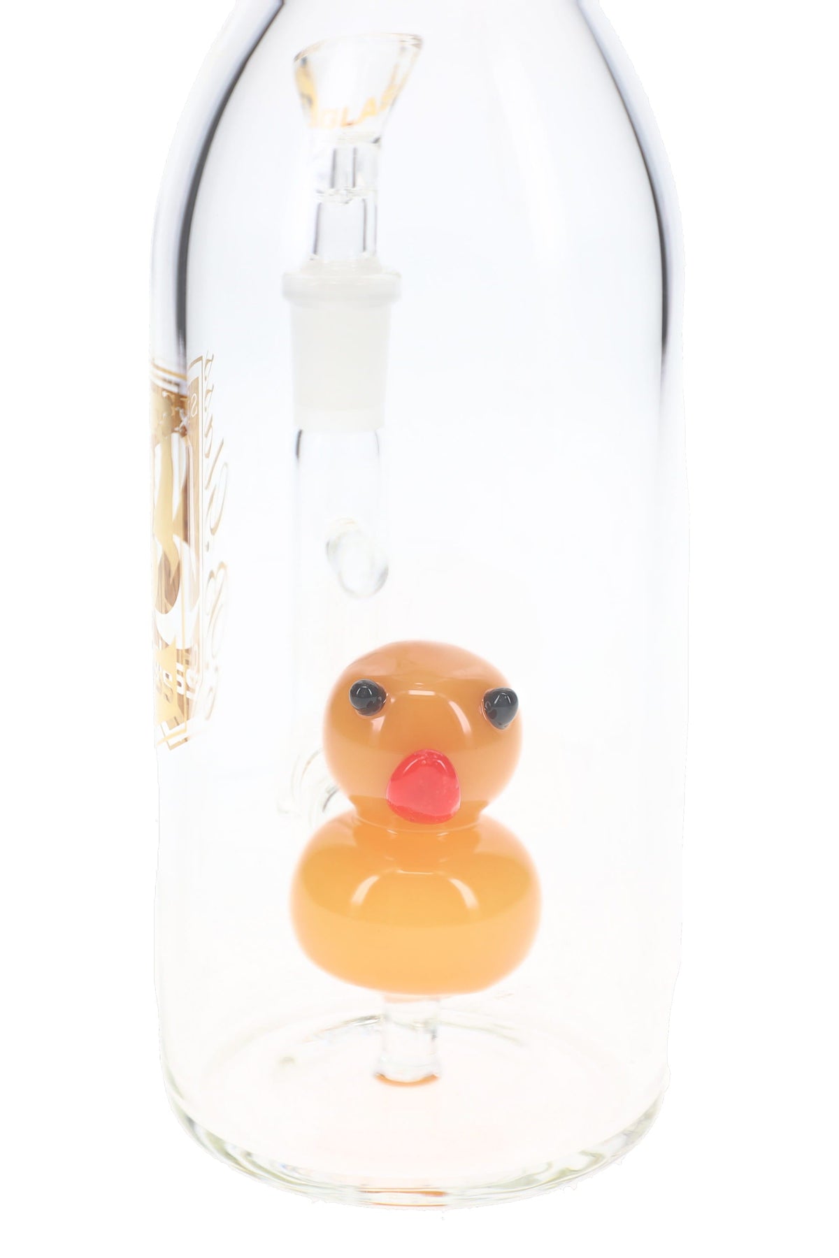 6B Glass Duck Perc Bottle Bong – 14.5 mm Female – 8.5″ – Assorted Colors