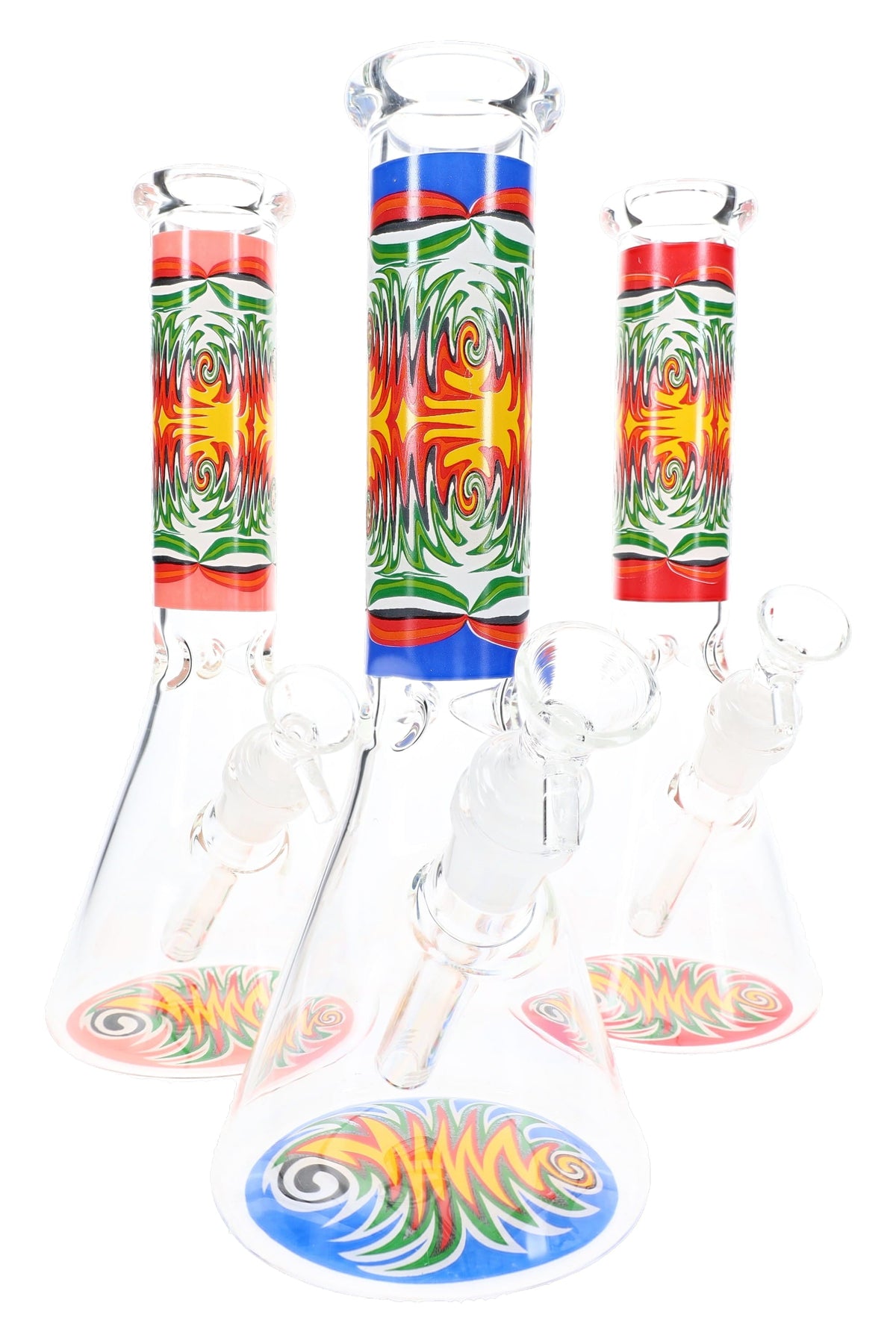 “Silly Shock” 貼紙玻璃燒杯型水煙斗 – 10 英寸