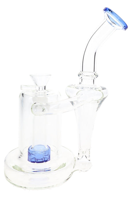 Bong de vidrio reciclador con cabezal de ducha "Loop Lift" – 7½″ – Colores surtidos