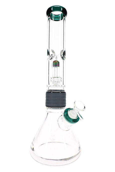 Bong de vidrio con matriz de domo de dos partes “Split Stack” – 15½″