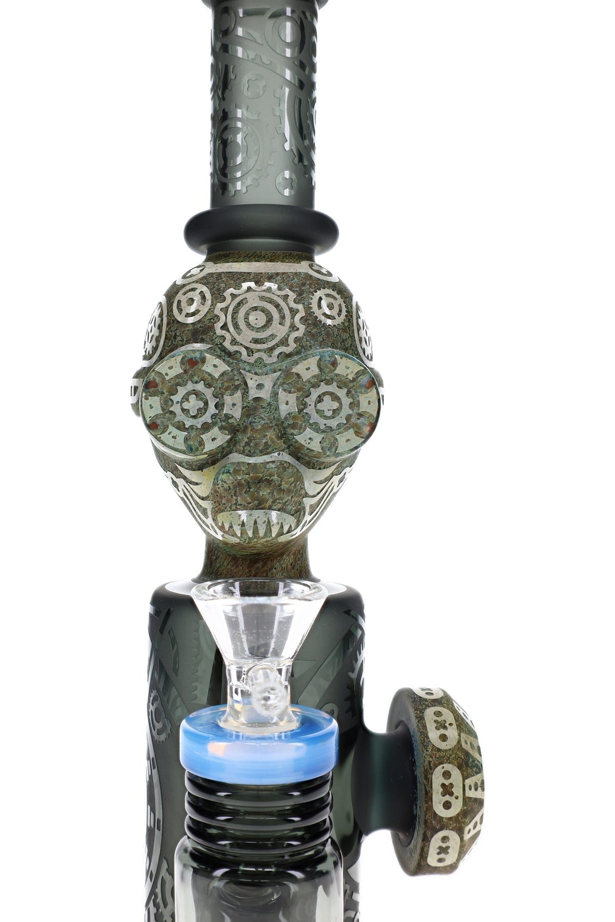 Bong de vidrio alienígena de piedra esmerilada "Visitante antiguo" – 11″ – Surtido
