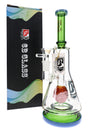 6B Glass Character Perc Beaker Bong – 10½″ – Assorted Colors