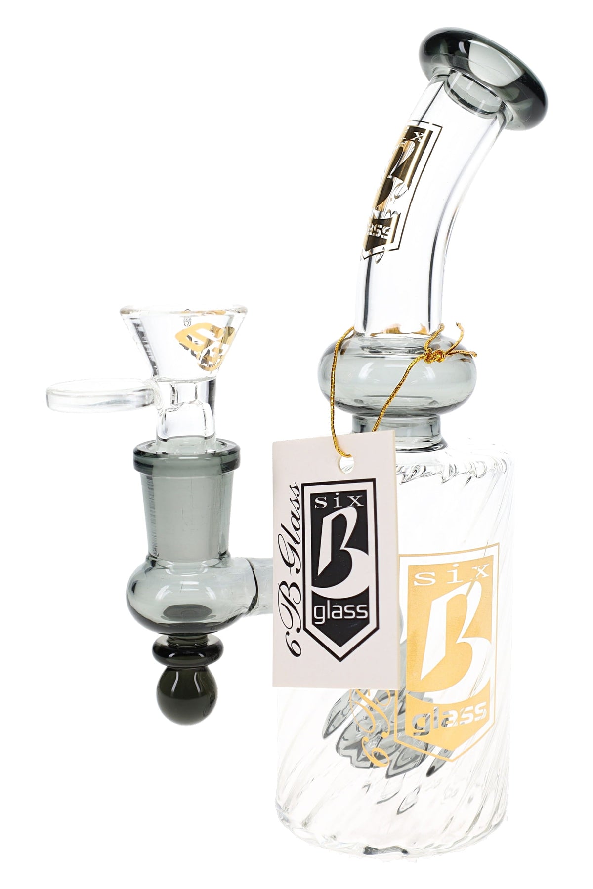 6B Glass Inner Spiral Showerhead Perc Bong – 7″ – Assorted Colors