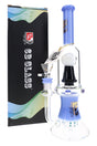6B Glass Skull Showerhead Perc Bong – 11½″ – Assorted Colors