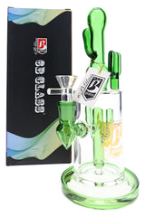 6B Glass Cactus Scorpion Perc Bong – 9½″