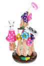6B Glass Mushroom Eyeball Showerhead Perc Bong – 8″
