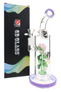 6B Glass Rose Showerhead Perc Bong – 10.5″ – Assorted Colors