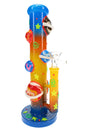 6B Glass Planet Bong – Honeycomb Perc – Glow-in-the-Dark – 9.5″