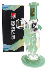 6B Glass Vine Leaf Perc Dab Rig – 8.5″ – Assorted Colors