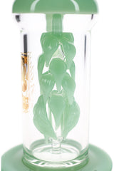 6B Glass Vine Leaf Perc Dab Rig – 8.5″ – Assorted Colors