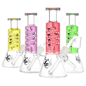 Pulsar Mini 甘油線圈燒杯式 Dab Rig - 6 英吋/14 毫米 F / 顏色隨機