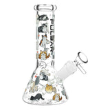 Pulsar Kitten Corral Beaker Glass Water Pipe - 7.75" / 14mm F