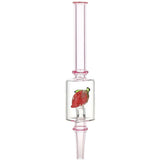 Pulsar Fruit Series Strawberry Cough Glow In The Dark Dab Rig Kit - 8" / 14mm F